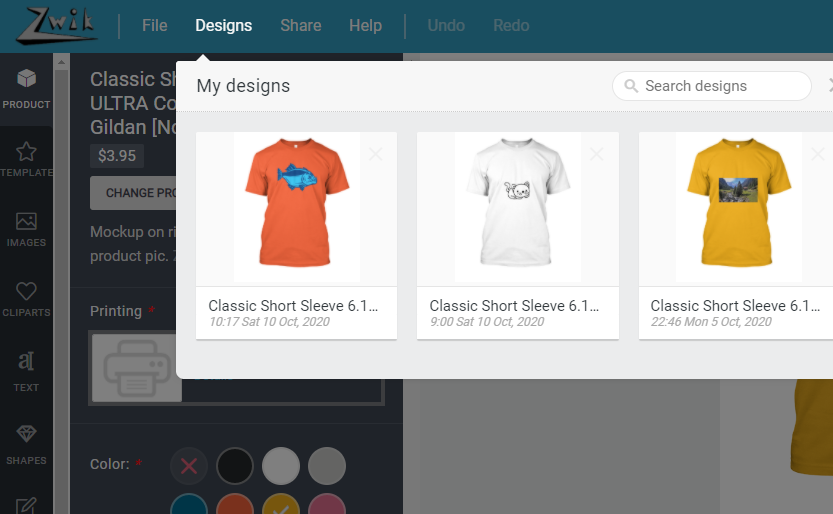 my designs - zd help