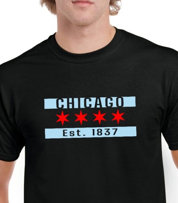 ChicagoFlag Black