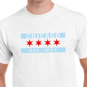 Chicago Flag White