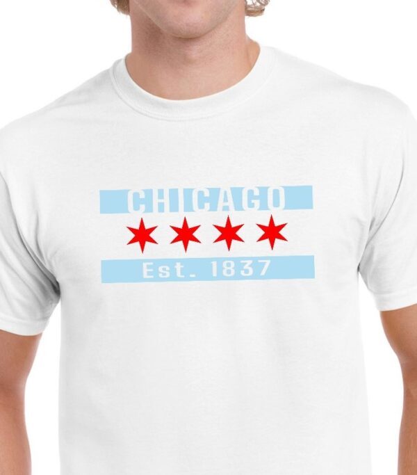 Chicago Flag White