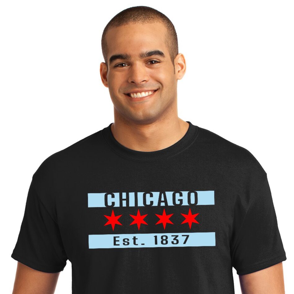 ChicagoFlag Black