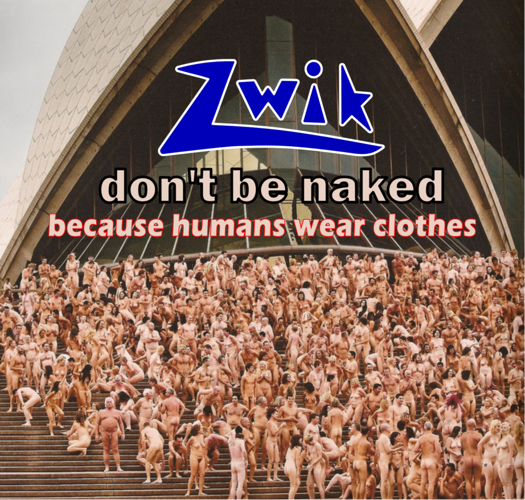 because humans wear clothes